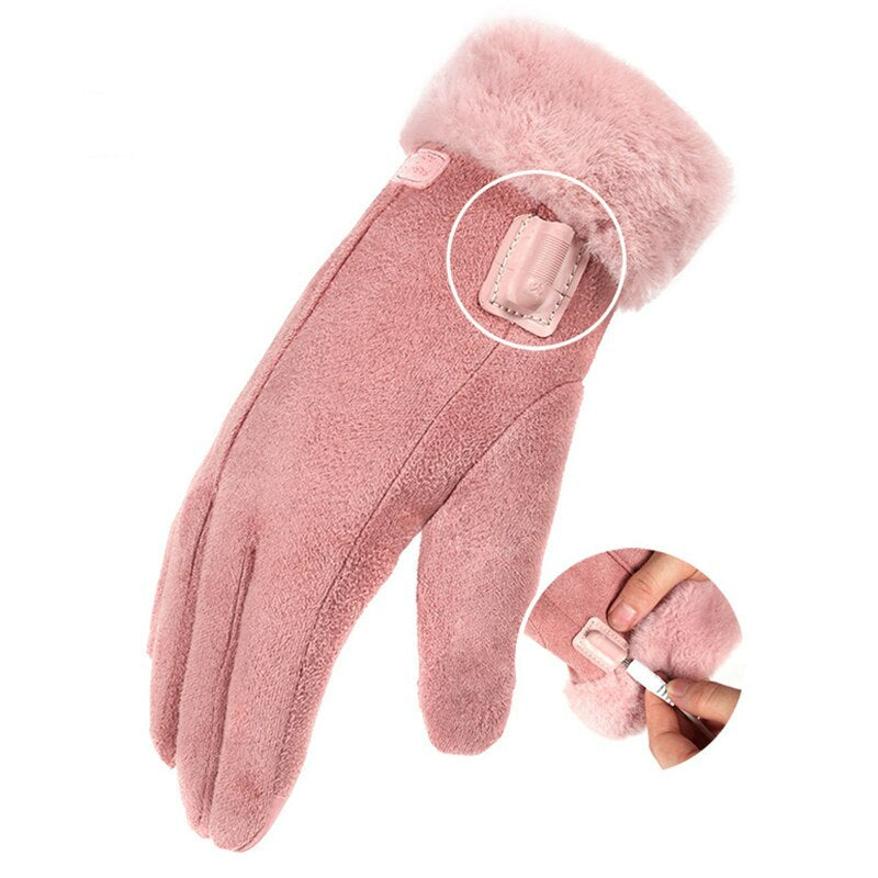 Rechargeable Winter Gloves with Touchscreen and Waterproof Features