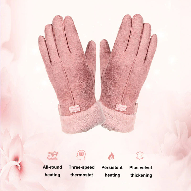 Rechargeable Winter Gloves with Touchscreen and Waterproof Features