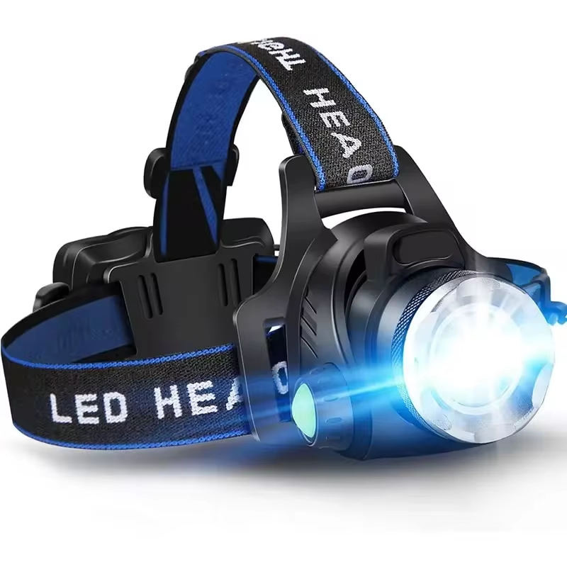 Versatile Waterproof Rechargeable Headlamp for Outdoor Use