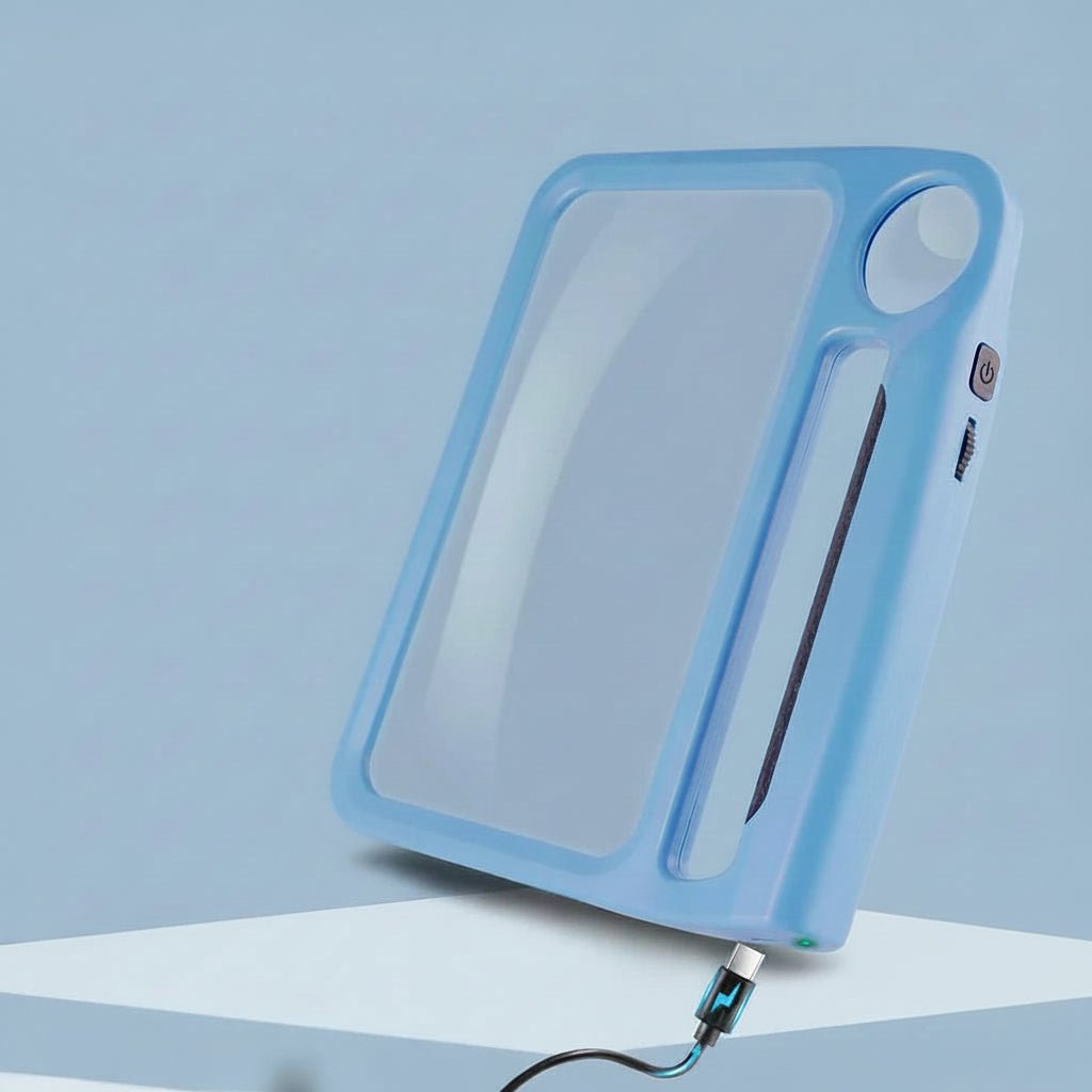 LUMIVIEW - Rechargeable Handheld Magnifier with LED Light 5x 10x