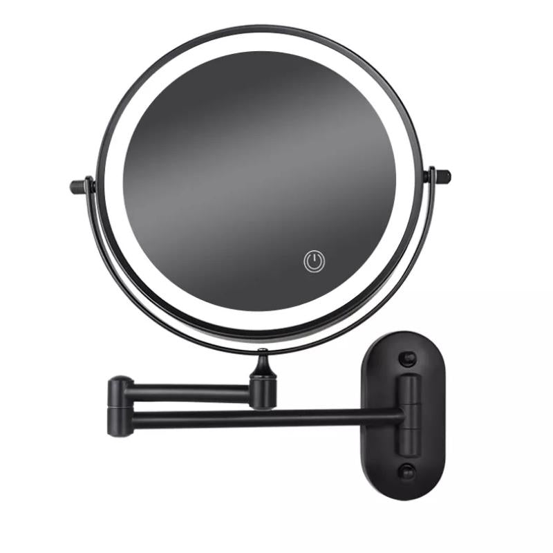 LuxeGlow Rechargeable LED Vanity Mirror with Adjustable Lighting