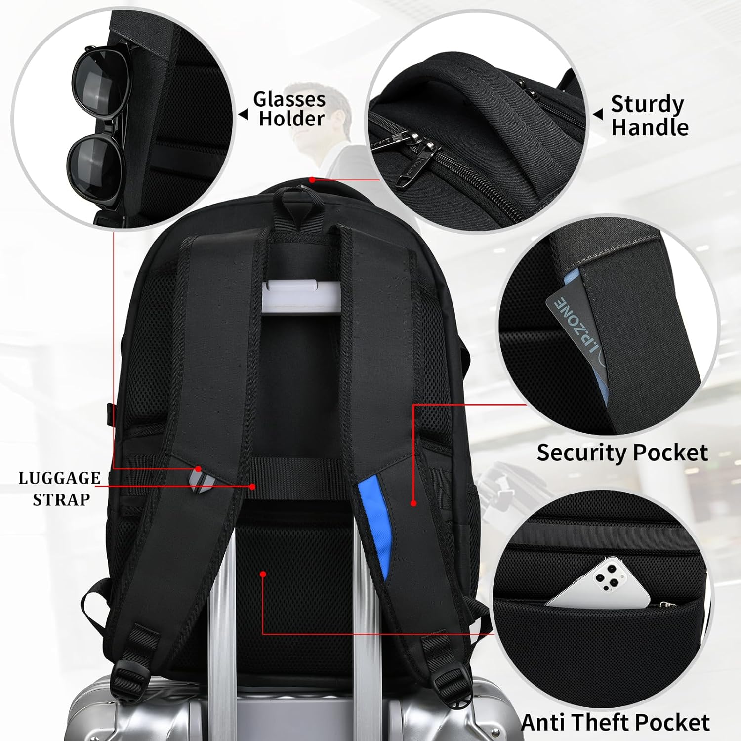 Waterproof Travel Laptop Backpack | Anti-Theft Design | PackSmart