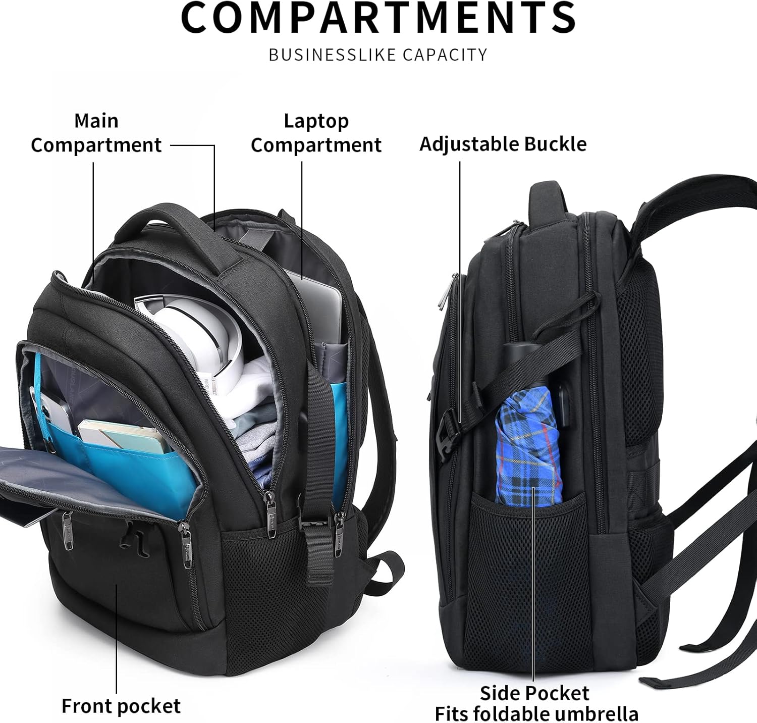 Waterproof Travel Laptop Backpack | Anti-Theft Design | PackSmart