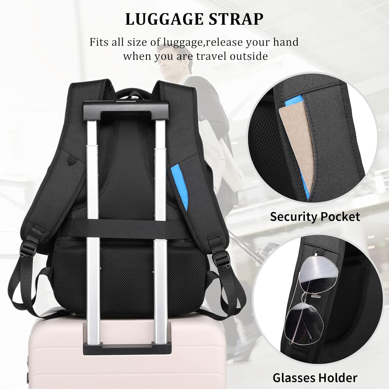 Waterproof Travel Laptop Backpack | Anti-Theft Design | PackSmart