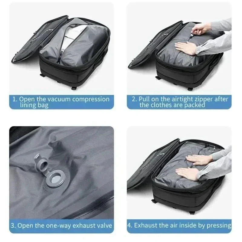 Versatile Travel Laptop Carrier with Compressible Design