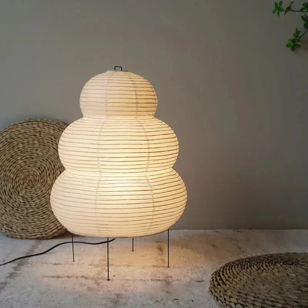 Japanese Rice Paper Lamp | Soft Wabi Sabi Light | HikariGlow Style