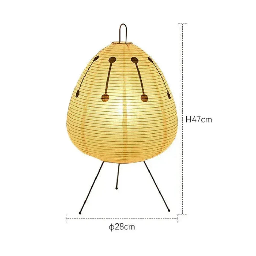 Japanese Rice Paper Lamp | Soft Wabi Sabi Light | HikariGlow Style