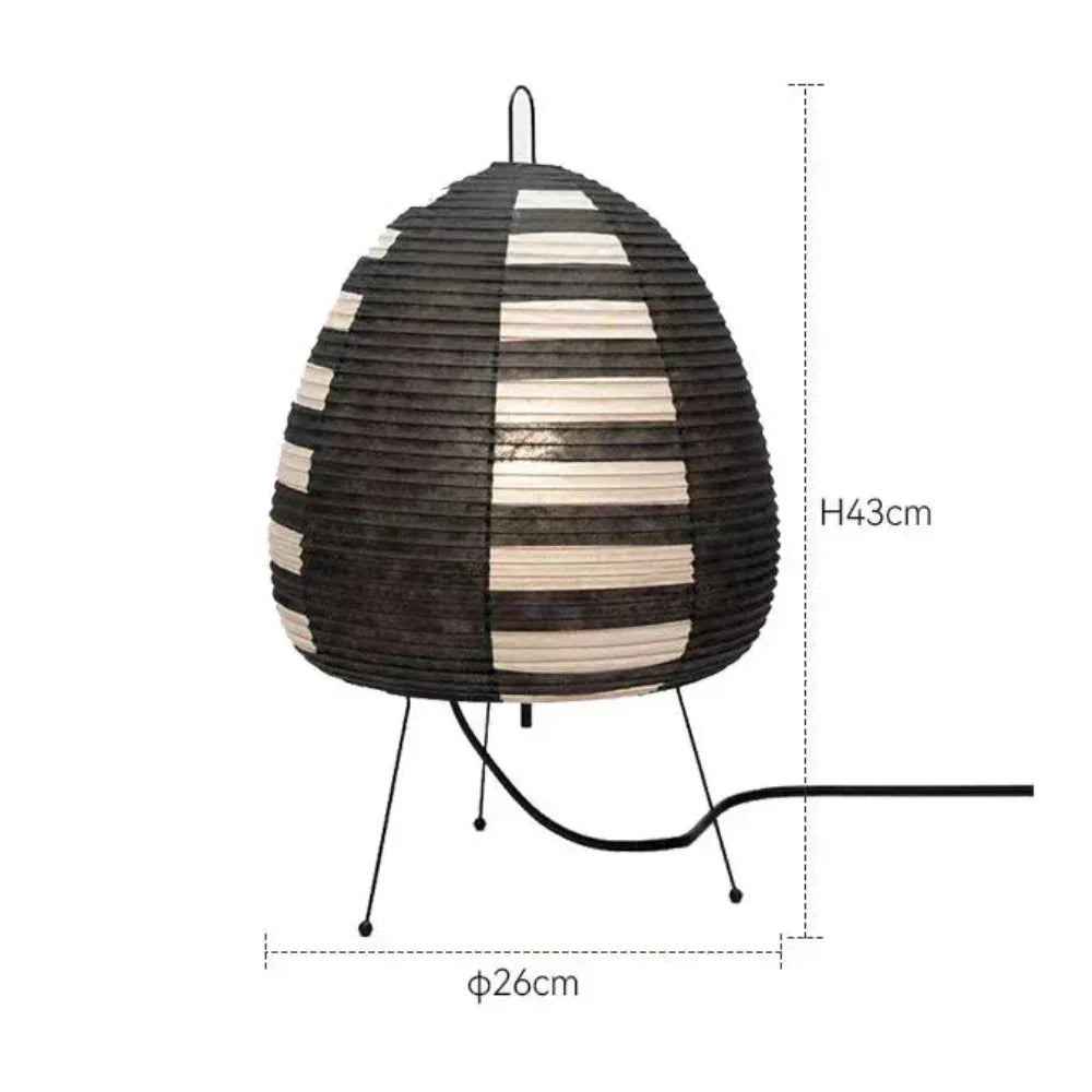 Japanese Rice Paper Lamp | Soft Wabi Sabi Light | HikariGlow Style