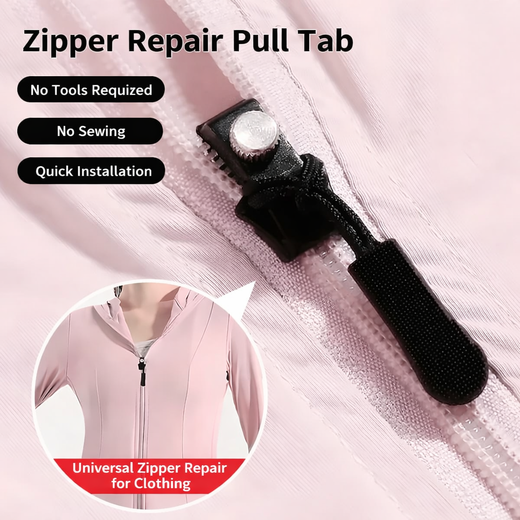 Zipper Repair Kit | Instant Slider Fix | No-Sew Assembly