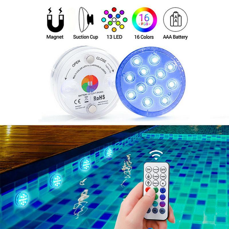 Smart Color-Changing Submersible Pool Light with Remote Control