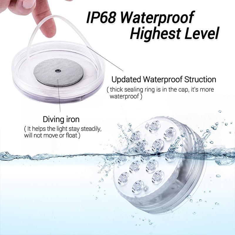 Smart Color-Changing Submersible Pool Light with Remote Control