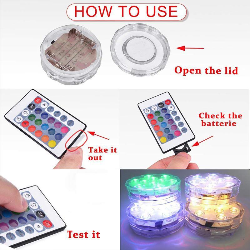 Smart Color-Changing Submersible Pool Light with Remote Control