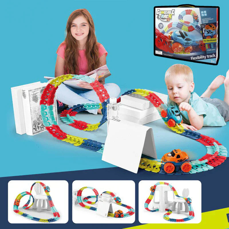 Flexible Race Track with Looping Action - Track Twist