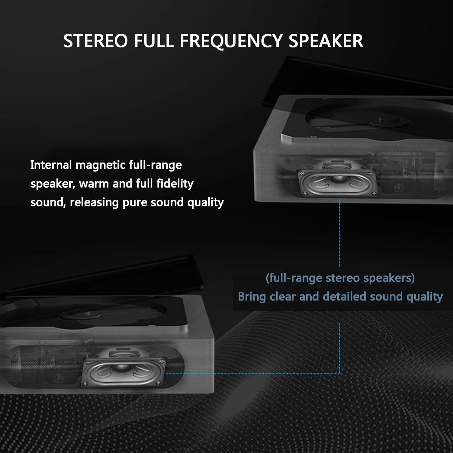Vintage Style Bluetooth CD Player with FM Radio and Streaming