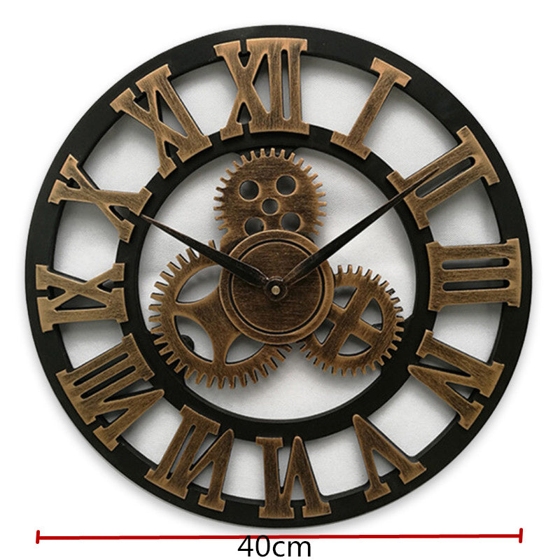 Vintage Gear Wall Clock: A Chic Touch for Any Room