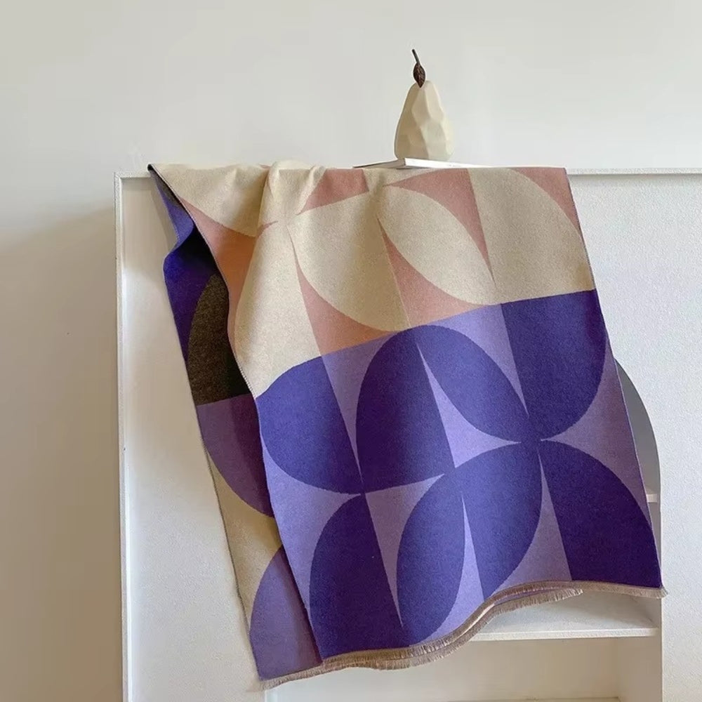 Chic Reversible Microfiber Poncho Scarf for Every Occasion