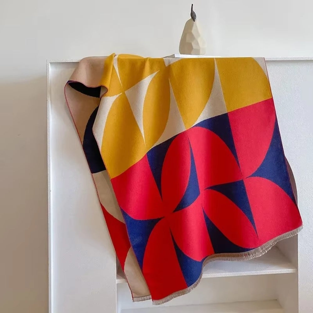 Chic Reversible Microfiber Poncho Scarf for Every Occasion