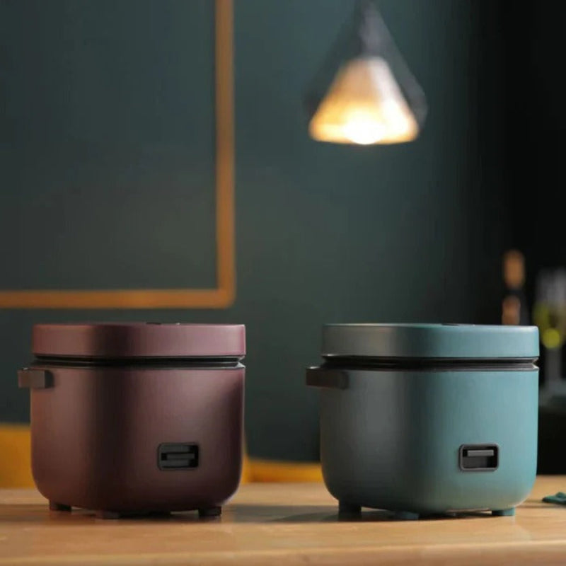 Compact 1.2 Quart Rice Cooker with Non-Stick Pot