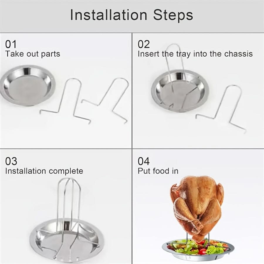 Vertical Chicken Roasting Rack for Crispy Results