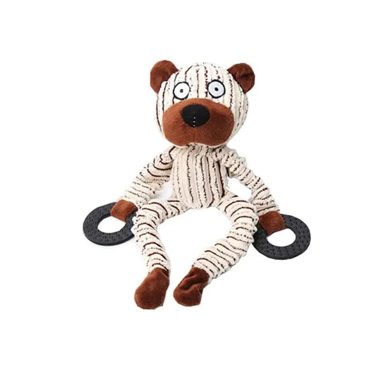 Durable Plush Squeaky Dog Toy for Heavy Chewers