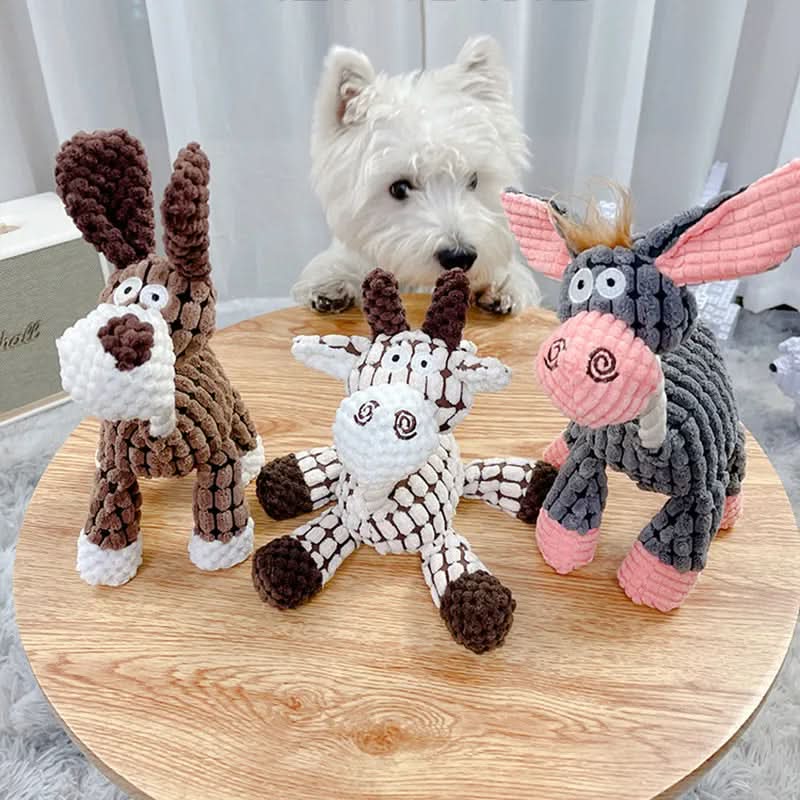 Durable Plush Squeaky Dog Toy for Heavy Chewers