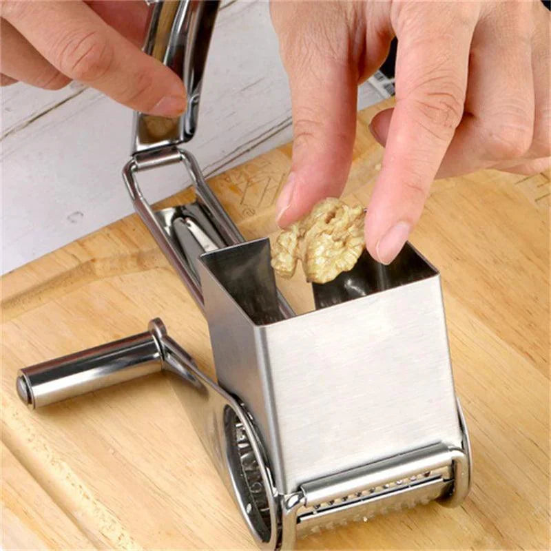Versatile Manual Grater with Interchangeable Blades