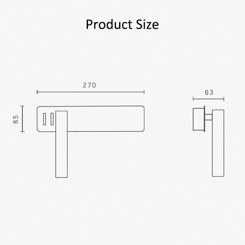 Adjustable LED Bedside Wall Lamp with Rotatable Design