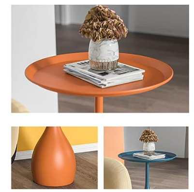 Elegant Iron Round Side Table with Timeless Design