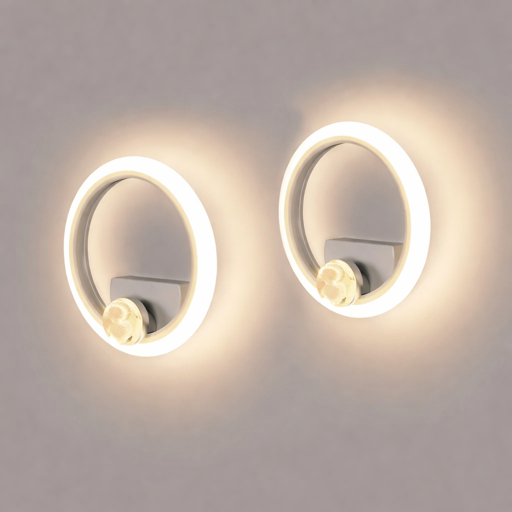 Sleek Round LED Wall Sconce for Stylish Indoor Spaces