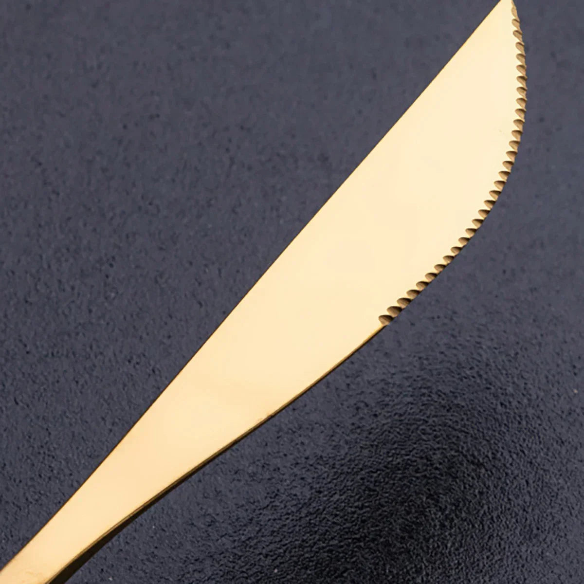 Gilded Elegance Stainless Steel Flatware Set