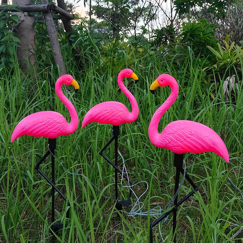 Solar Garden Light in Flamingo Design for Outdoor Decoration