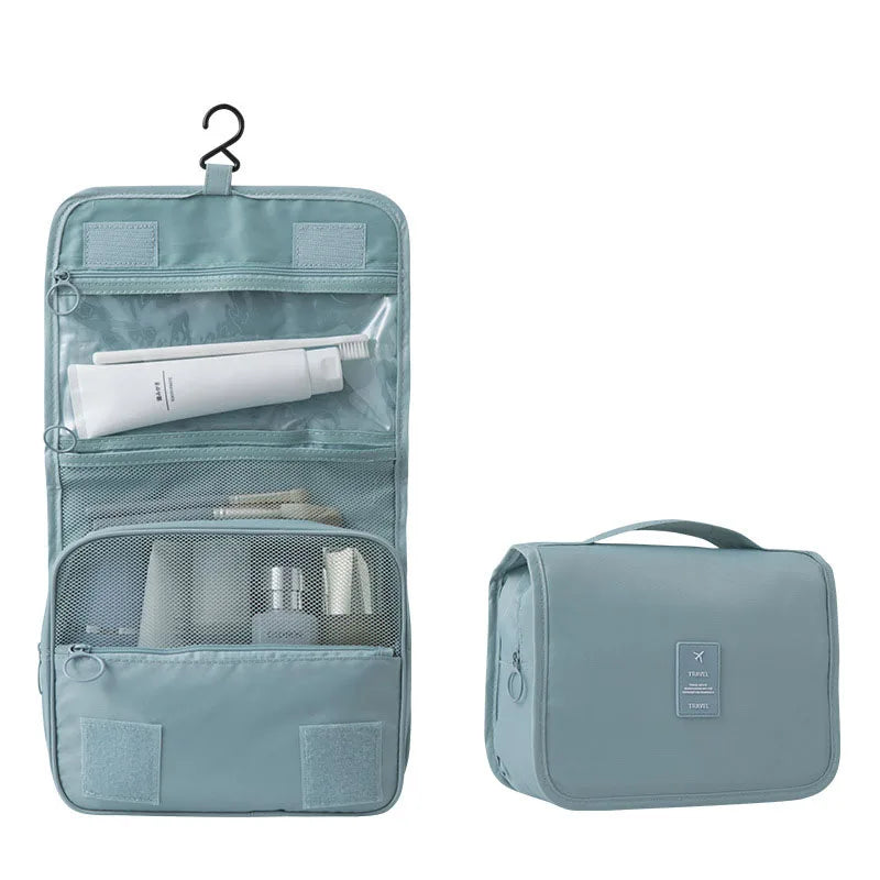 Travel Smart: All-in-One Toiletry Organizer with 6 Pockets