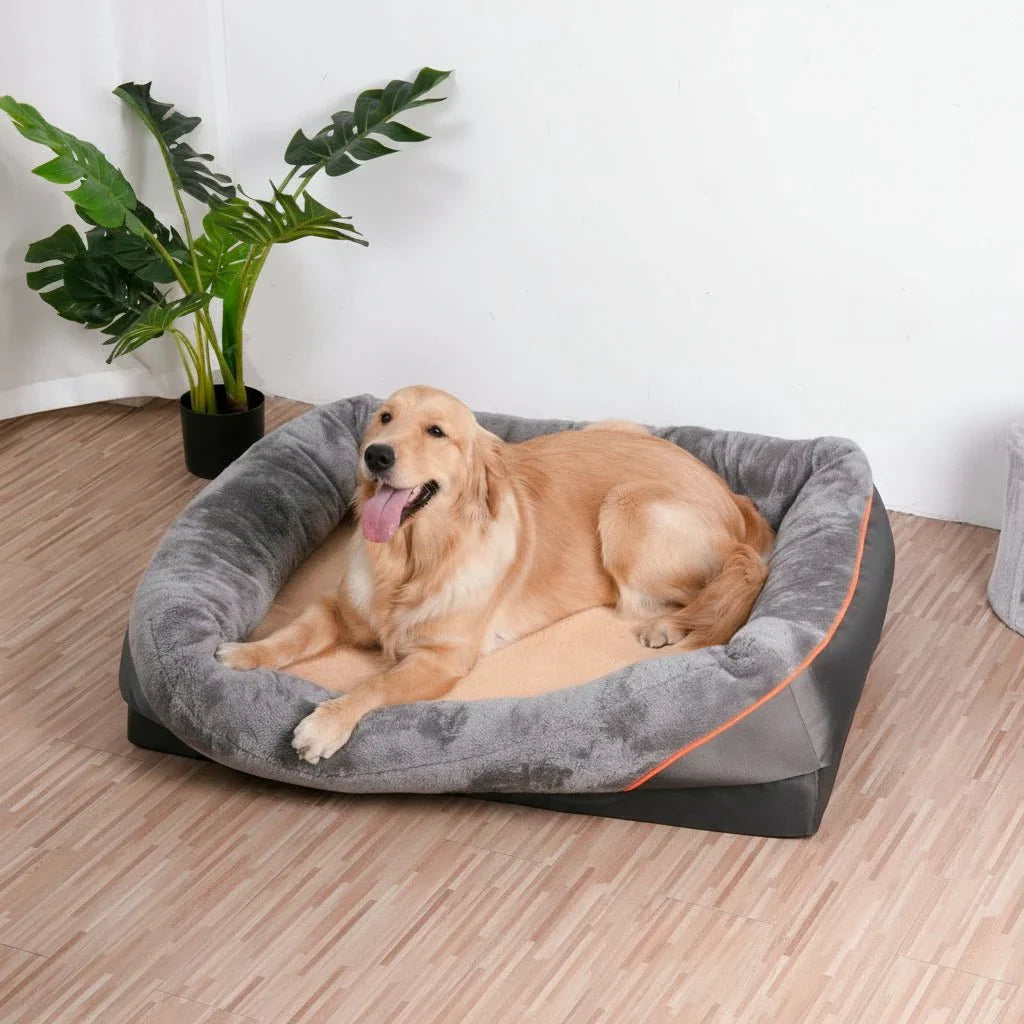 Elevated Waterproof Dog Bed with Premium Memory Foam Support
