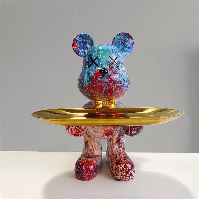 Charming Bear Figurine with Secret Storage for Essentials