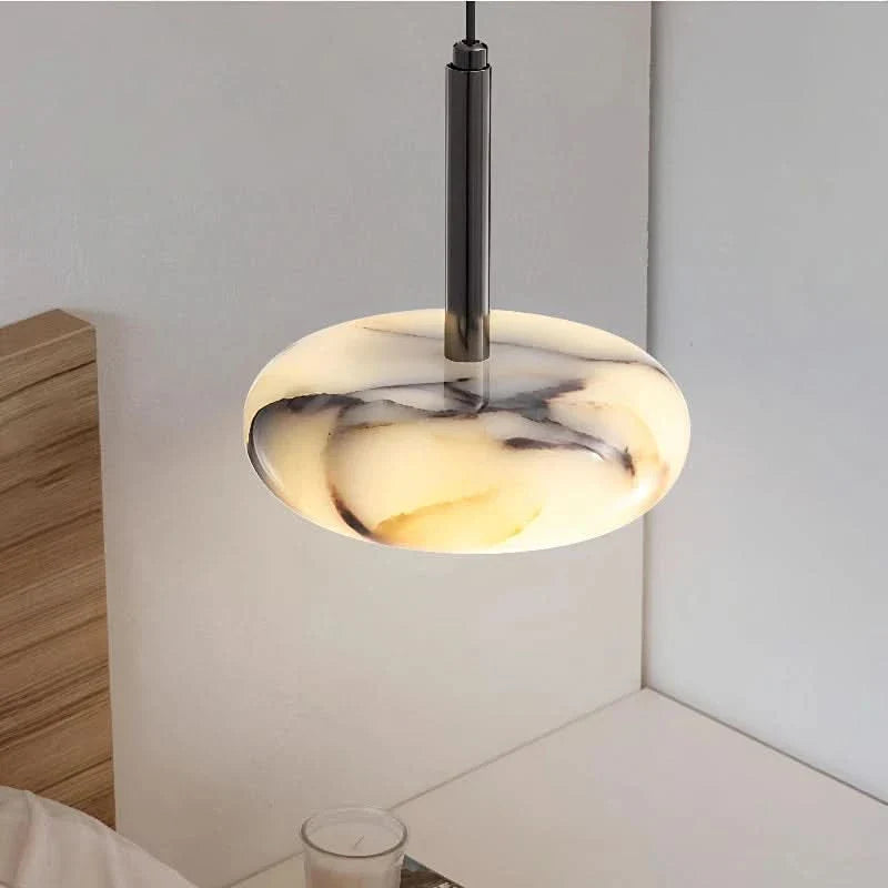 Soft Decorative Lighting with Creative Marble LED Pendant Lamp