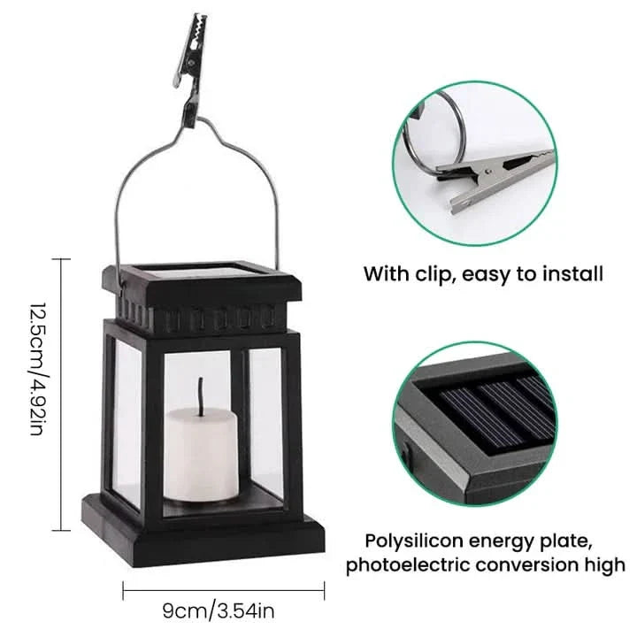 Solar Lantern Candle for Creating a Cozy Outdoor Atmosphere