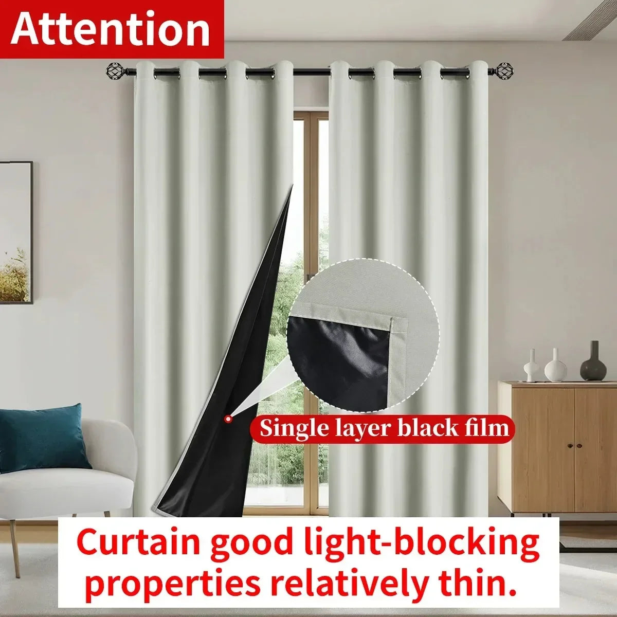 SLEEPWELL - Complete Blackout Curtains with Insulated Design for Any Room