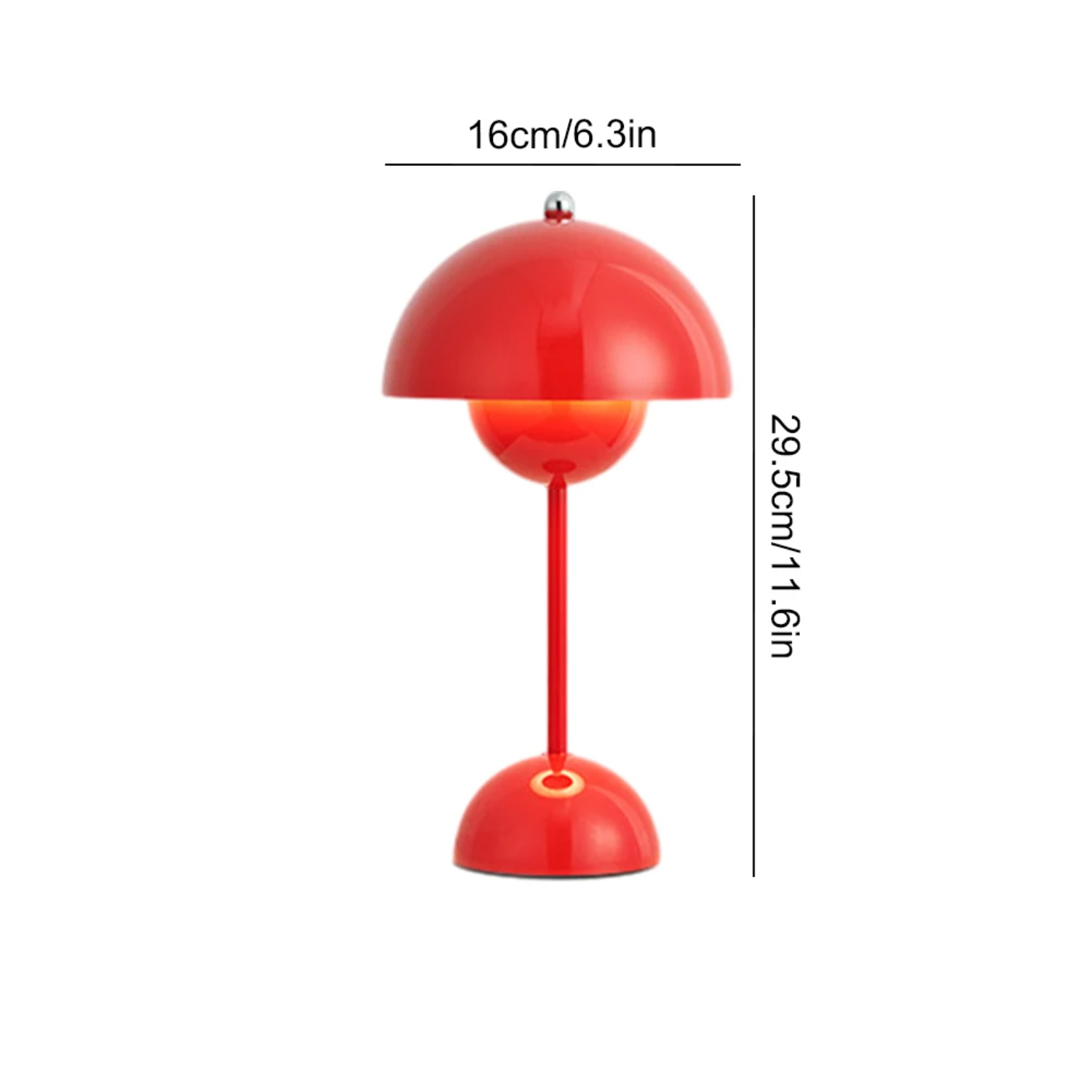 Rechargeable Touch-Controlled LED Table Lamp with Mushroom Design