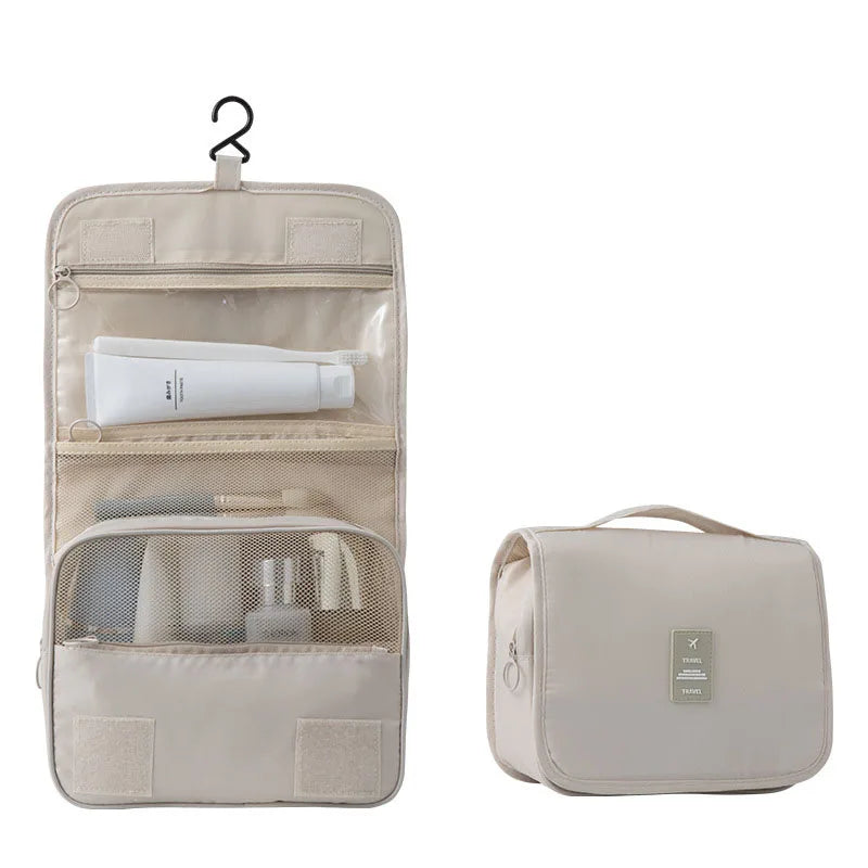 Travel Smart: All-in-One Toiletry Organizer with 6 Pockets