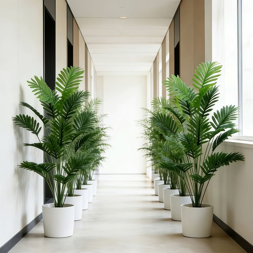 Artificial Tropical Palm Leaves for Decorative Plant Arrangements