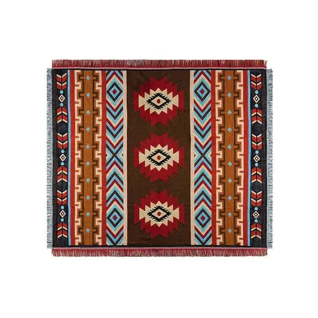 Bohemian Travel and Sofa Linen Blanket