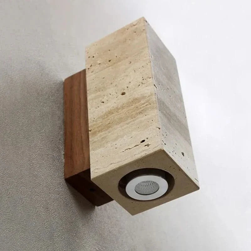 Wabi Sabi Wall Light in Nordic Travertine Design