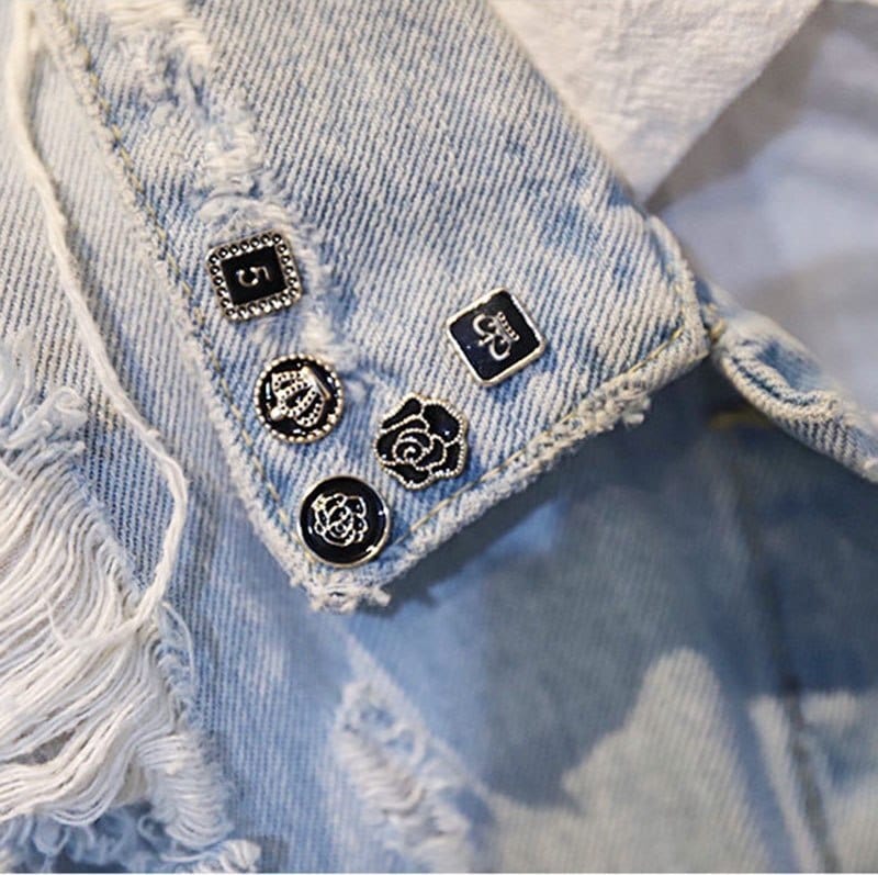Metal Buttons with Crystal | Rose Gold Snap Fasteners | DIY Sewing