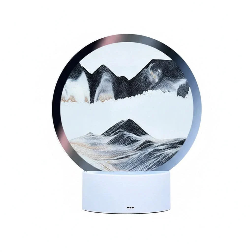 3D Hourglass Lamp Featuring Dynamic Sand Motion