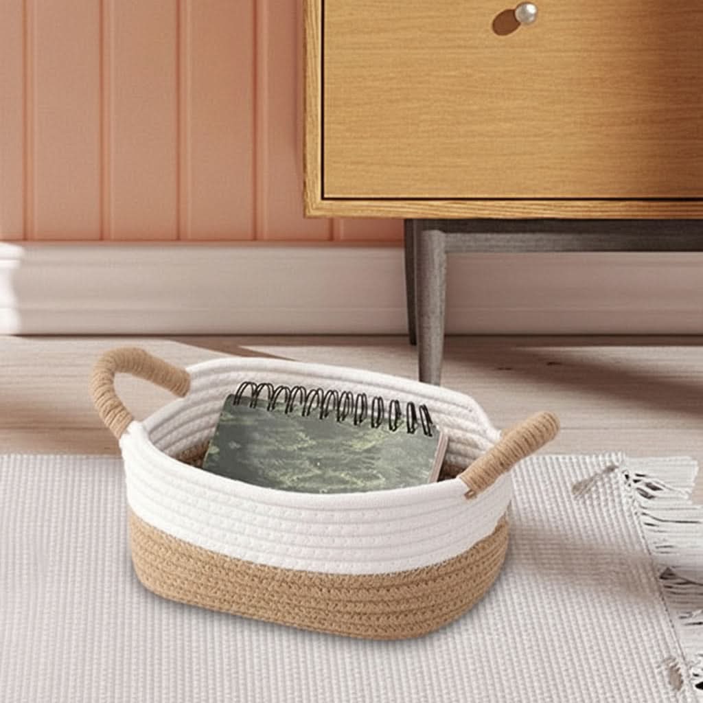 Stylish Storage Basket with Multifunctional Woven Design