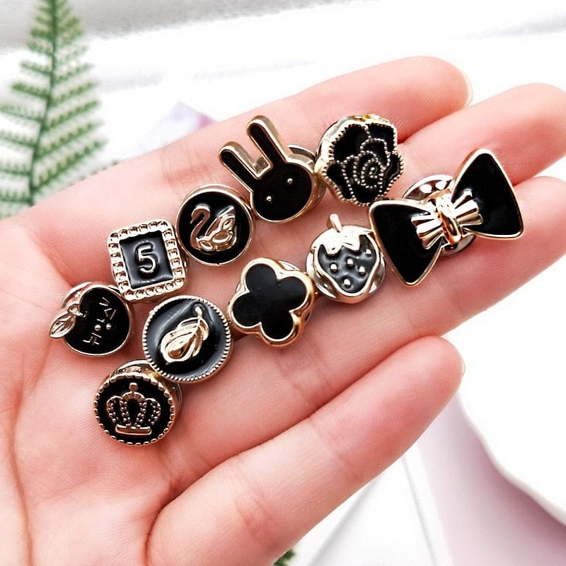 Metal Buttons with Crystal | Rose Gold Snap Fasteners | DIY Sewing