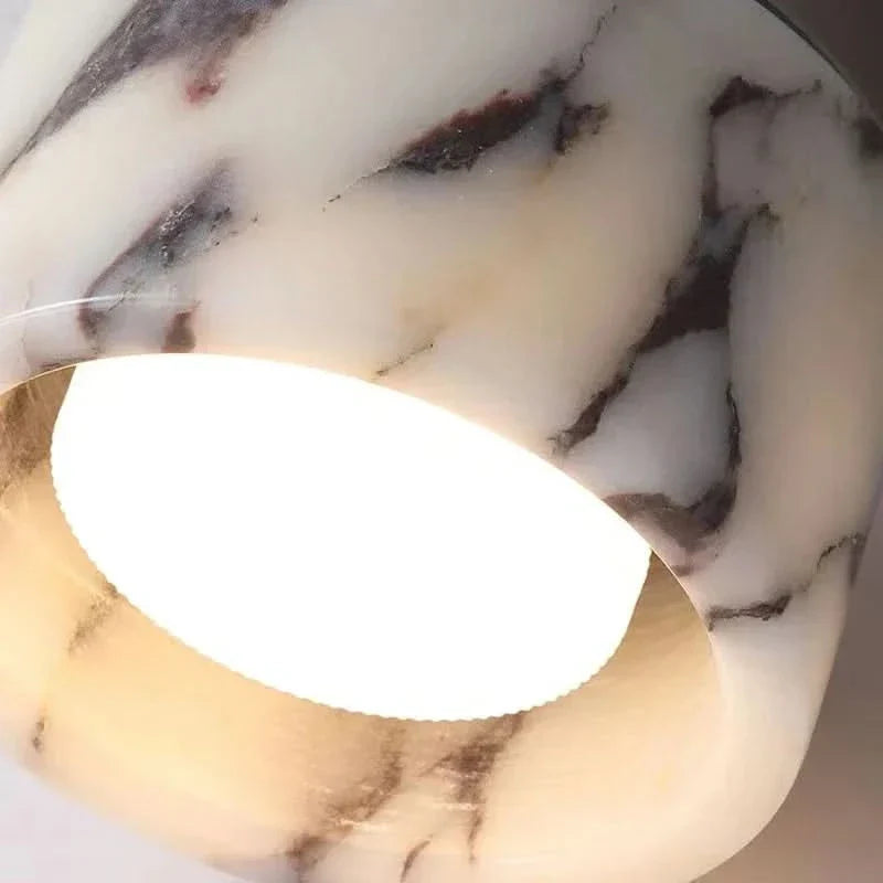 Nordic Marble Cylinder Ceiling Light with LED