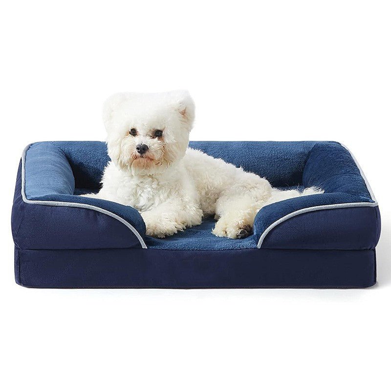 Luxury Canine Comfort Bed with Washable Velvet Cover