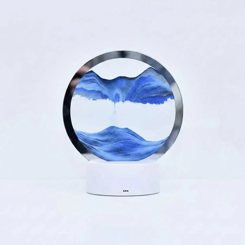 3D Hourglass Lamp Featuring Dynamic Sand Motion