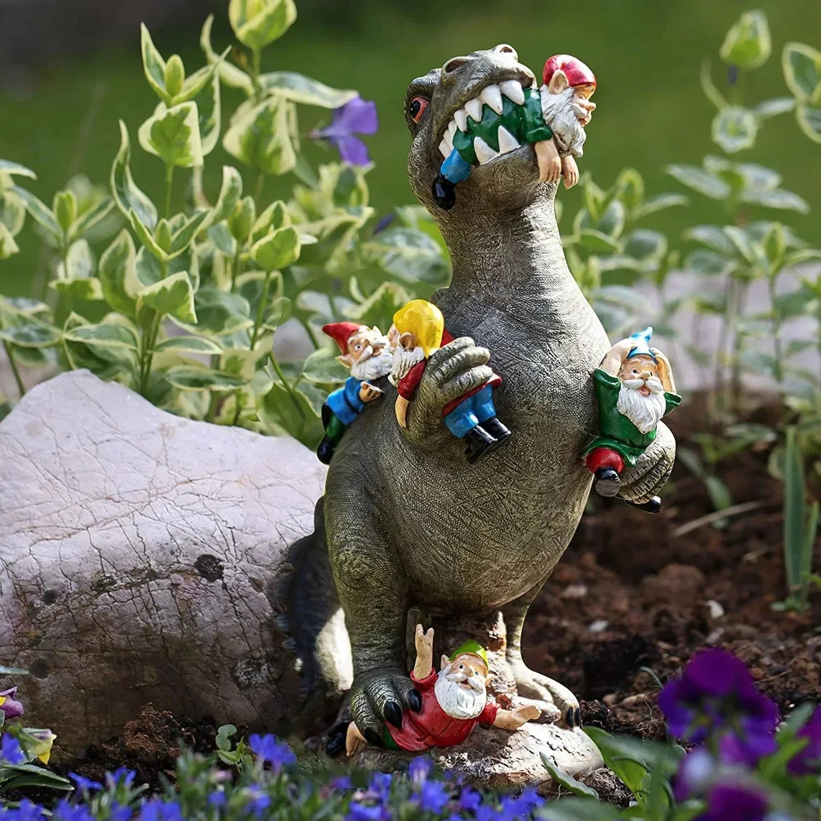 Weatherproof Resin Dinosaur Garden Decoration Figure